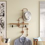 Wallity Lizzard-C Gancho de pared metálico en Cobre